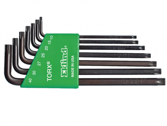 Set de chei lungi cu profil TX in suport de plastic