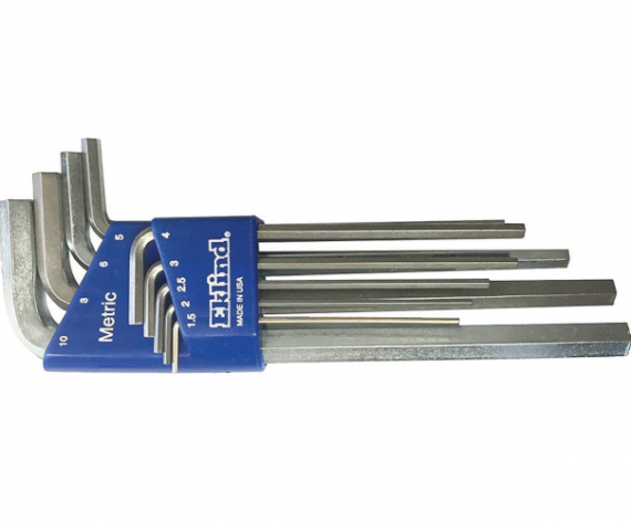 Set de chei locas hexagonal lungi in suport de plastic, dimensiune 1.5 - 10/ 9 piese