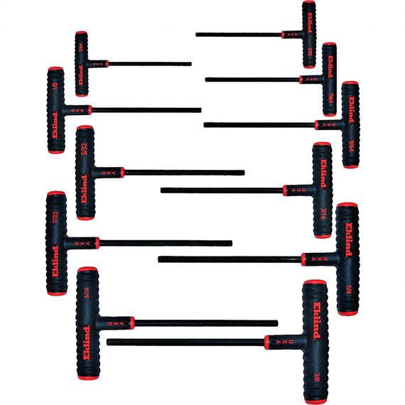 Set de surubelnite cu cap hexagonal varianta 6”, in husa plastic, 5/64 - 3/8 inch / 11 piese