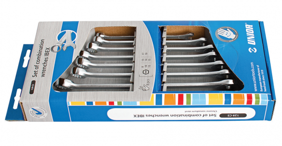 Set de chei combinate IBEX in cutie de carton 8 - 19 / 8