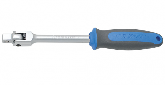 Antrenor articulat cu maner bimaterial 3/8", L 210
