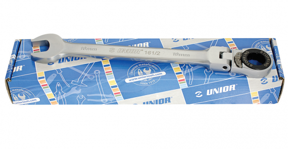 Set de chei combinate forjate articulate cu clichet in cutie de carton 8 - 19 / 5