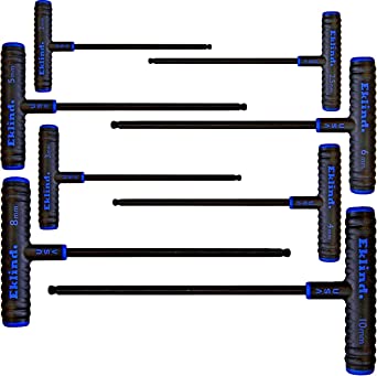 Set de surubelnite cu cap hexagonal sferic varianta 9”, in husa plastic, 2.0 - 10.0 / 8 piese