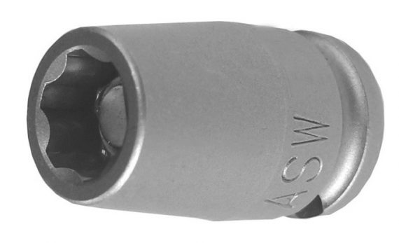 Capete chei tubulare de impact cu profil de protectie si magnet 1/4", dimensiune 7 mm