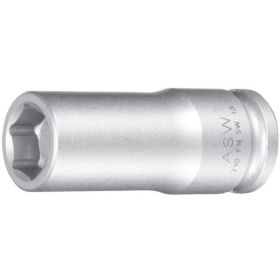 Capete chei tubulare de impact lungi 3/8" cu magnet, dimensiune 13 mm
