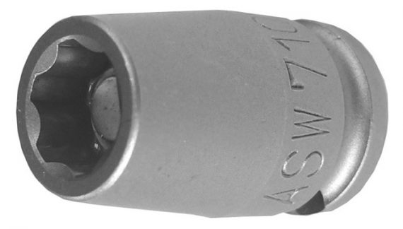 Capete chei tubulare de impact scurte 3/8" cu profil de protectie, dimensiune 11 mm
