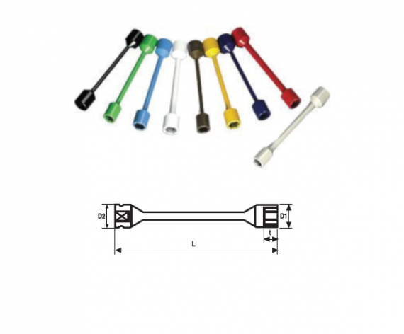 Cap cheie tubulara de torsiune 1/2" 6 laturi, dimensiune 17 mm