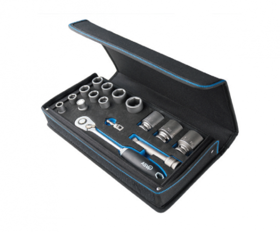 Trusa capete tubulare de impact scurte 1/2" 10-32 mm/16 piese