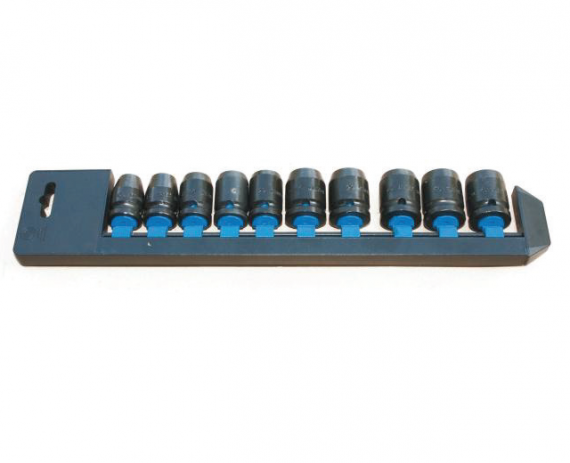 Trusa capete tubulare de impact scurte 1/2" 10-19 mm/10 piese