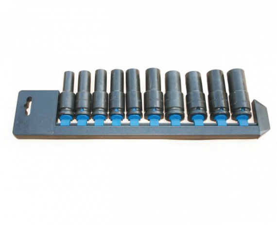 Trusa capete tubulare de impact lungi 1/2" 10-19 mm/10 piese