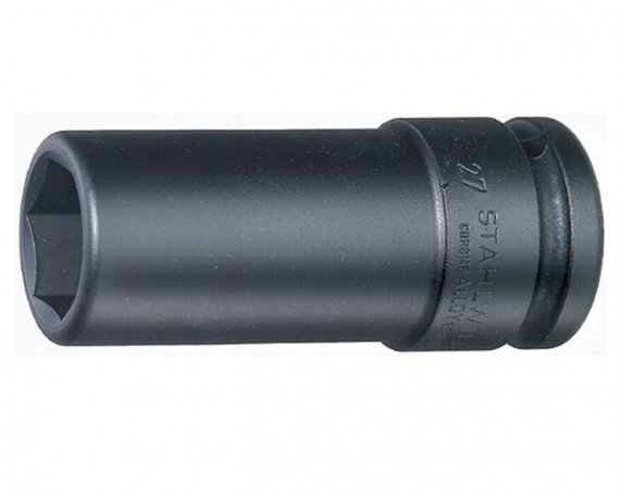 Cap cheie tubulara de impact, patrat de antrenare de 3/4", lunga, cu profil subtiat, pentru roti TRILEX, dimensiune 30 mm
