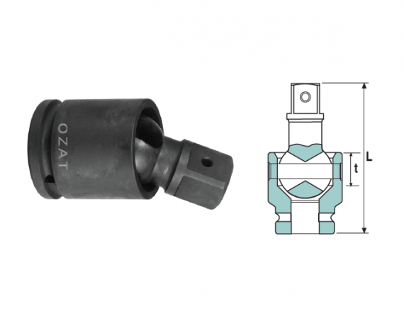 Intermediar cardanic de impact 5/8"" la 5/8"