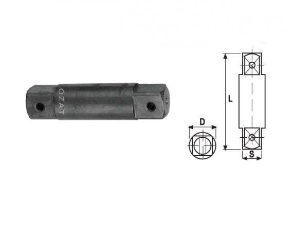 Adaptor de impact tata-tata 3/4", PATRAT 3/4"