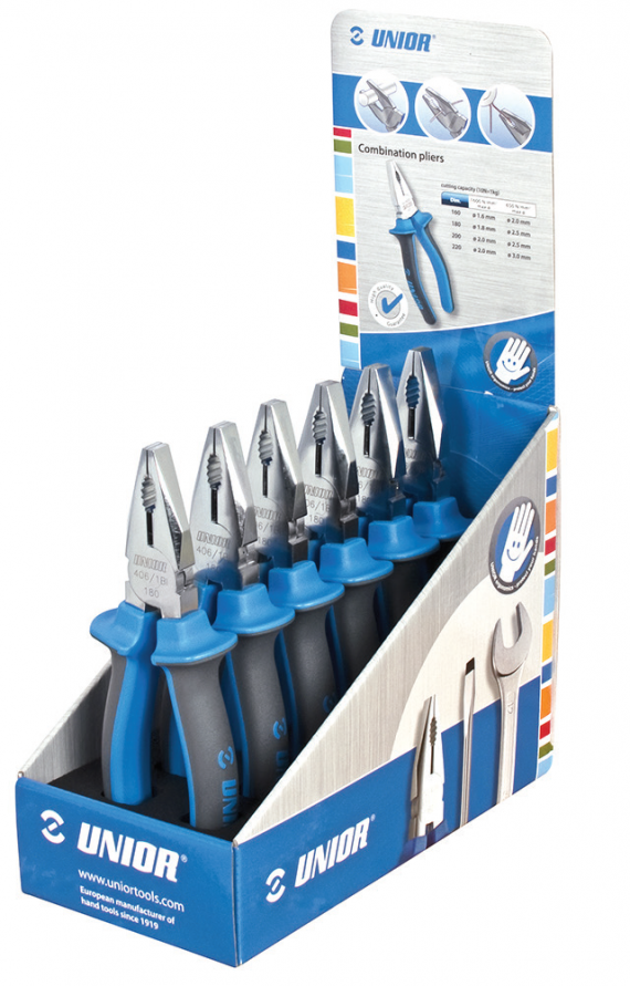 Set de clesti combinati 180 mm, în display de carton/6 piese