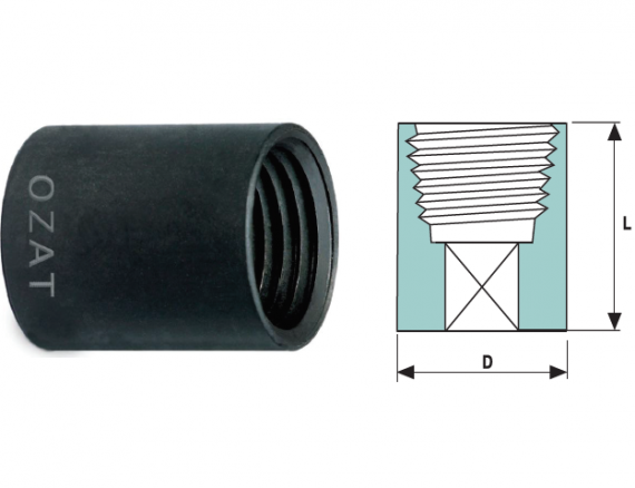 Cheie tubulara de impact 1/2" pentru demontat prezoane, dimensiune 26 mm