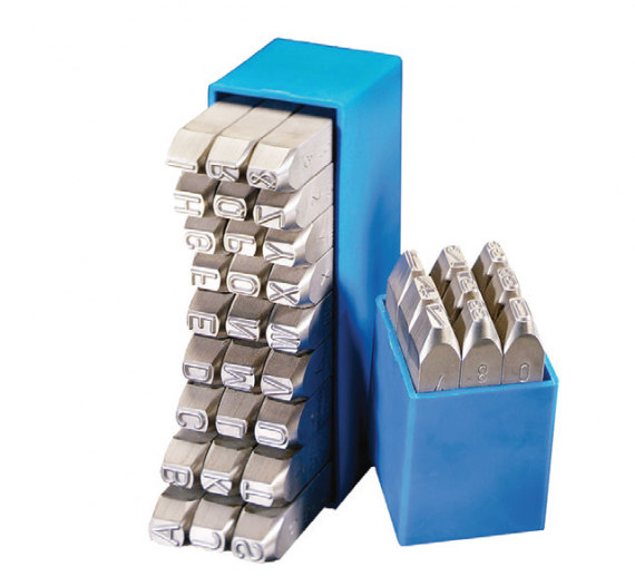 Set poansoane litere mari, 3 mm R