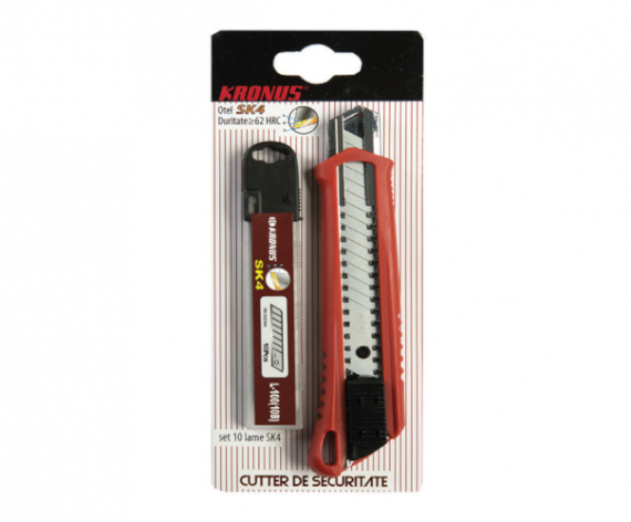 Cutter KRONUS 160 mm cu set 10 lame schimb pentru cutter SK4