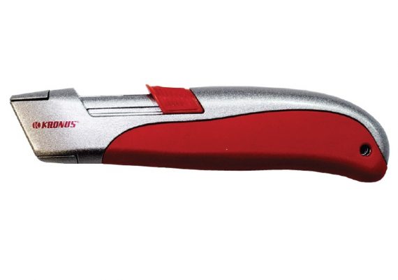 Cutter cu dubla securitate autoretractabil in husa PVC
