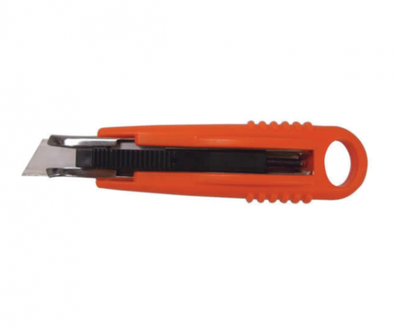 Cutter cu lama trapezoidala retractabila