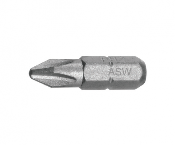 Bit hexagonal 1/4" DIN/ISO 1173 Forma C 6,3 - profil Phillips PH 1