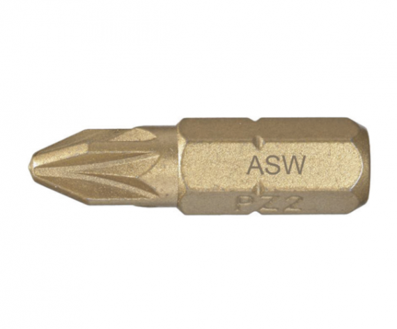 Bit hexagonal 1/4" DIN/ISO 1173 Forma C 6,3 - profil Pozidriv PZ 3