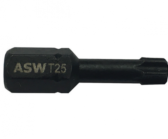 Bit hexagonal 1/4" DIN/ISO 1173 Forma C 6,3 - Profil TORX®, T 40