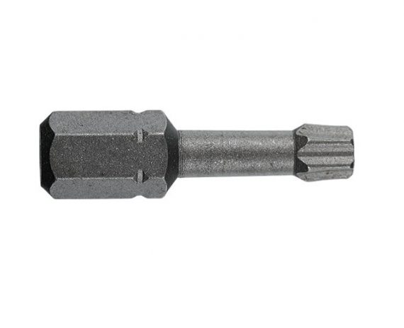 Bit TORSION 1/4" DIN/ISO 1173 Forma C 6,3 - Profil TORX®, TX15