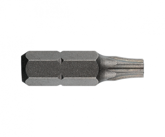 Bit STANDARD 1/4" DIN/ISO 1173 Forma C 6,3- Profil TORX®,cu gaura, TX BO 20, ambalare 10