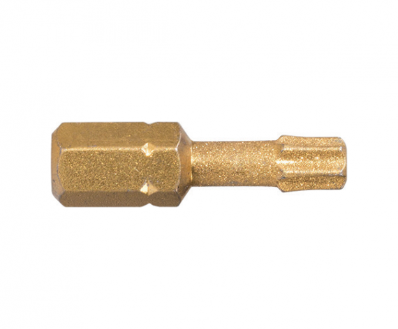 Bit DIAMOND TiN IMPACT 1/4" DIN/ISO 1173 - Forma C 6,3- Profil TORX®,TX 20