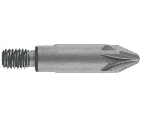 Bit STANDARD profil Pozidrive cu prindere pe filet M5,dimensiune PZ 2
