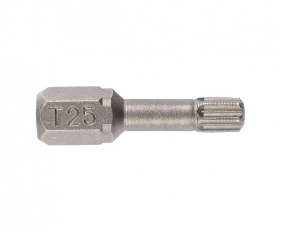 Bit TORSION 1/4" DIN/ISO 1173 Forma C 6,3  Profil TORX®,T-Rip 40