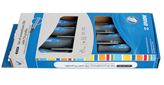 Set surubelnite TORX, maner trimaterial TBI, cromate / 7 piese