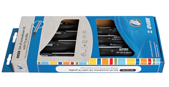 Set surubelnite TORX, maner polipropilena, cromate / 7 piese