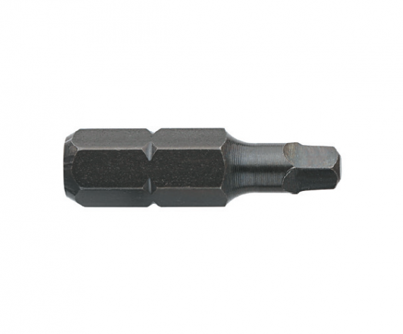 Bit hexagonal 1/4" DIN 3126 - Forma C 6,3 - profil Robertson R 0