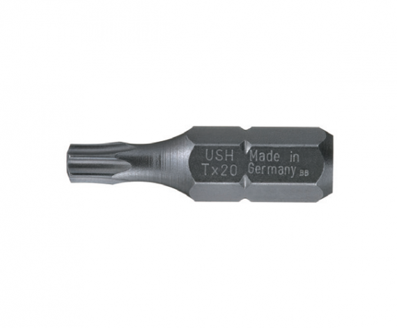 Bit hexagonal 1/4" DIN 3126 - Forma C 6,3 - Profil TORX®,TX 30