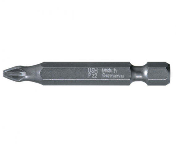 Bit hexagonal 1/4" DIN 3126 - Forma E 6,3 - profil Pozidriv lung PZ 2