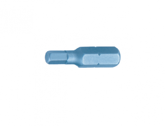 Bit hexagonal 1/4" BLUE SHOCK Forma E 6,3 - profil hexagon HX 4