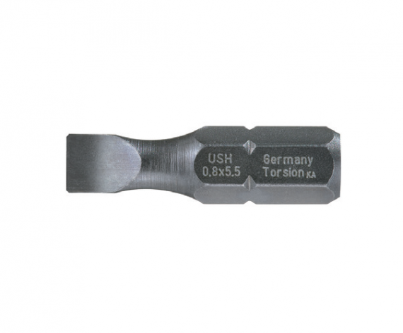 Bit hexagonal 1/4" DIN 3126 - Forma C 6,3 - profil lat 0,5 x 3,0