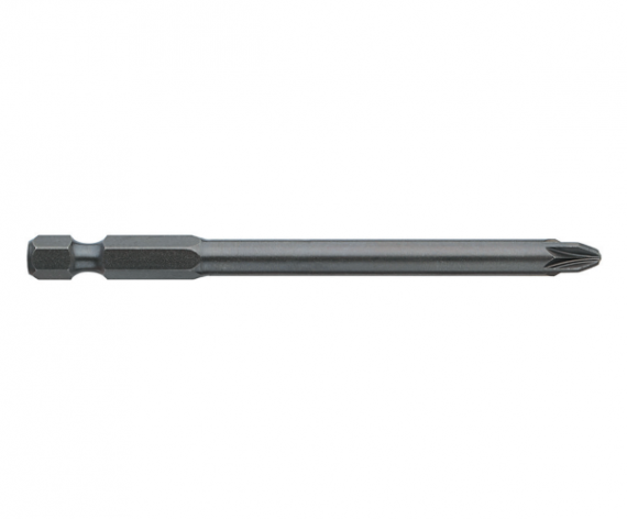 Bit hexagonal 1/4" DIN 3126 - Forma E 6,3 - profil Pozidriv lung PZ 2