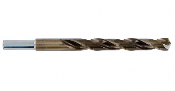 Burghie cilindrice scurte pentru metal DIN 338 HSS-E ( Co 5% ) tip N, cu coada redusa tratament special "Gold", dim. 19,00