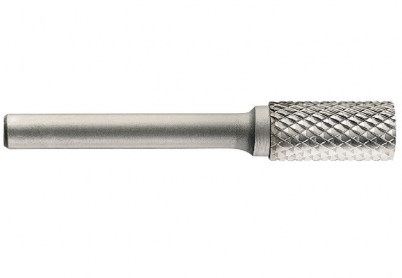 Freza din carbura de tungsten forma A - cilindrica, cu tais dublu (incrucisat) tip D, dimensiune 16