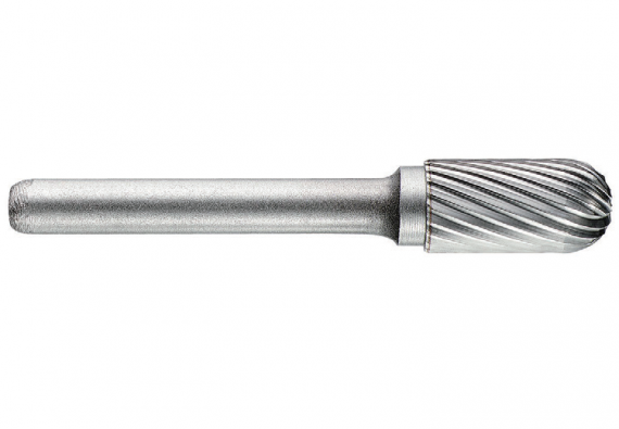 Freza din carbura de tungsten forma C - cilindrica cu cap rotunjit, tais simplu tip C, dimensiune 16