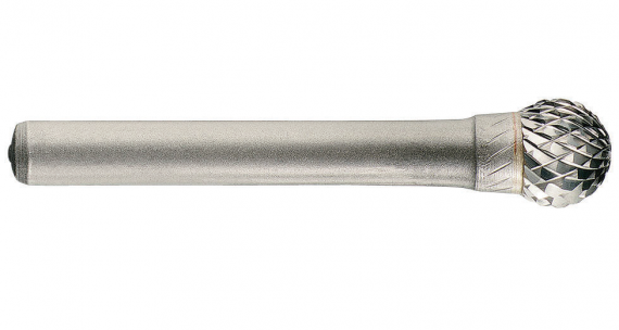 Freza din carbura de tungsten forma D - sferica, ascutire dubla tip D, dimensiune 10