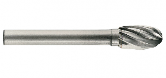 Freza din carbura de tungsten forma E - ovala, tais simplu tip A, dimensiune 16