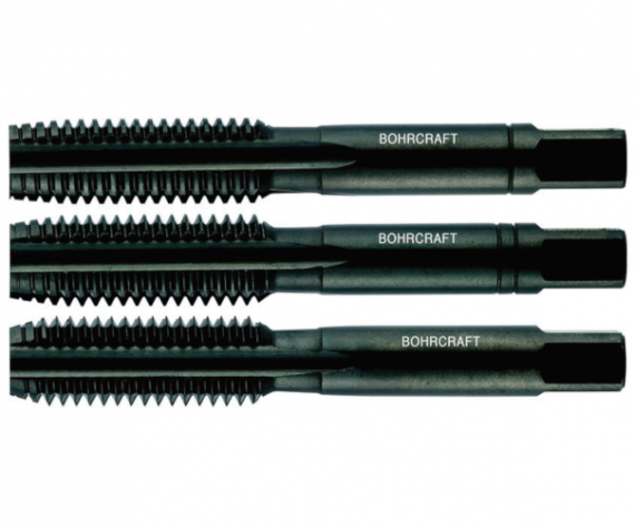 Tarozi pentru filetare manuala, pas normal, DIN 352, HSS-E ( 5% Co ) VAP, 3 buc/set M 14