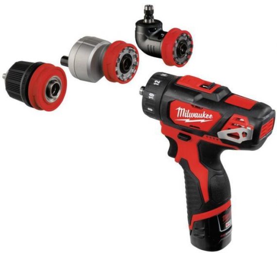 Mașină de găurit cu capete interschimbabile M12 BDDXKIT-202C