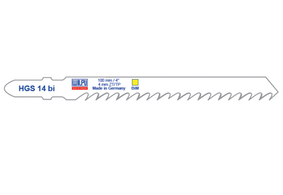 Panza Bi-Metal pentru fierastrau vertical, prindere T, pentru lemn / 5 bucati, dimensiune 100 x 7.8 x 1.27 mm