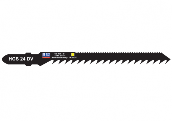 Panza HCS/CV pentru fierastrau vertical, prindere T, pentru lemn / 5 bucati, dimensiune 100 x 6.5 x 1.27 mm