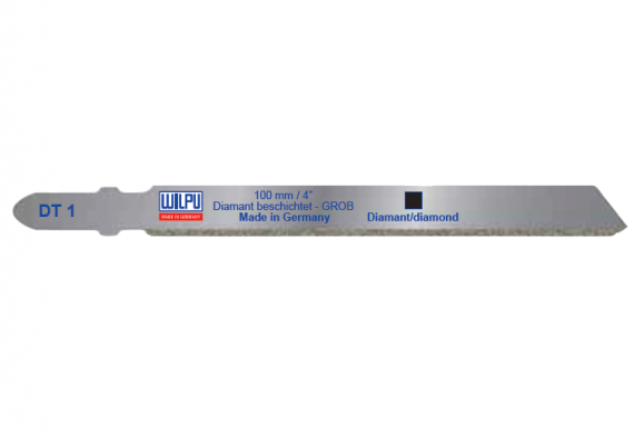 Panza diamantata pentru fierastrau vertical, prindere T, pentru sticla si placi ceramice, dimensiune 100 x 9 x 1.3 mm