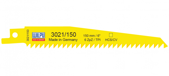 Panza HCS/CV pentru fierastrau sabie, pentru lemn / 100 bucati, dimensiune 150 x 19 x 1.27 mm